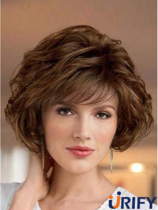 Synthetic Perücken Bobs Farbe Welliger Stil