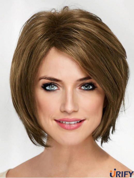 10 Zoll Kinn Länge Blonde Gerade Günstige Bob Perücken
