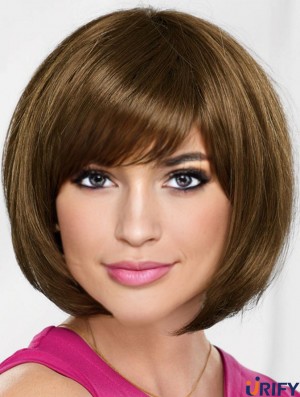 10 Zoll Kinn Länge Blonde Straight Online Bob Perücken