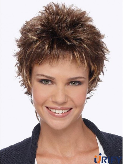 Boycuts 6 Zoll Kurze Synthetische Perücken