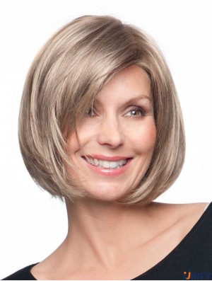 Lace Synthetic Perücken UK Mit Monofilament Bobs Cut Chin Länge