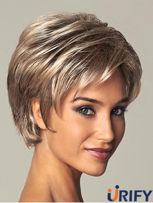 Kurze Damen Synthetische Perücke Straight