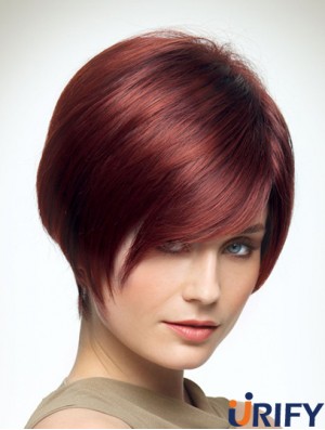 Günstige synthetische Perücken in Großbritannien mit Pony Capless Straight Style