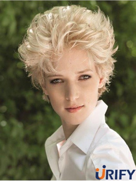Lace Front Boycuts Short Straight Blonde Sale Kunsthaar