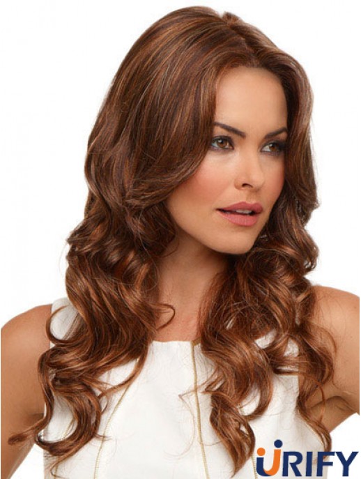 Wellig ohne Pony Lange Auburn Fabulous Lace Front Perücken