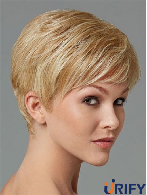 Synthetisches Haar zum Verkauf Boycuts Cropped Length Blonde Farbe