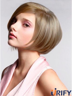 Spitze vorne Kinn Länge gerade blond besten Bob Perücken