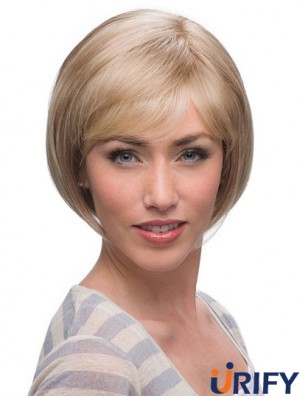 Kinn Länge Blonde Top 10 Zoll Straight Bob Perücken
