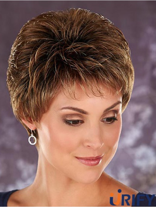 Beste blonde abgeschnittene Boycuts gewellte glueless Lace Front Perücken