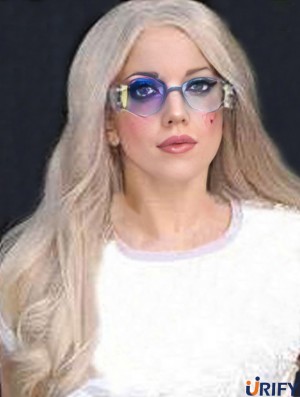 22 Zoll entworfene lange gewellte ohne Pony Lady Gaga Perücken