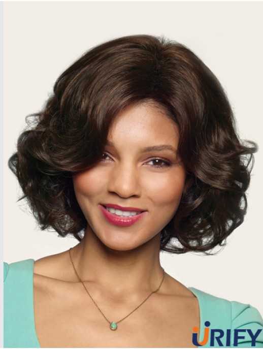 Wellig ohne Pony 10  inchBrown Great Synthetic Perücken