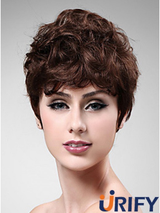 Cropped Boycuts Wellige Auburn Sassy Synthetic Perücken