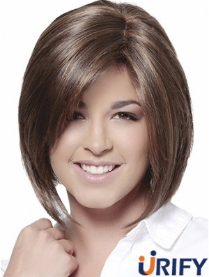 Bobs Brown Straight Chin Länge 10  inchHigh Quality Medium Perücken