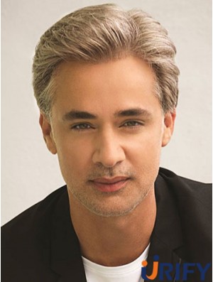 Classic 6  inchStraight Synthetic Blonde Perücke Short Men