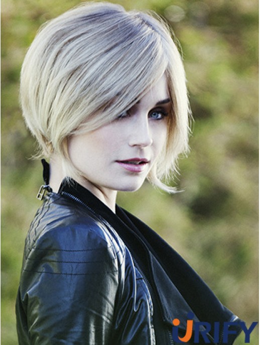 Bobs Blonde Wavy Chin Länge 10  inchBest Medium Perücken