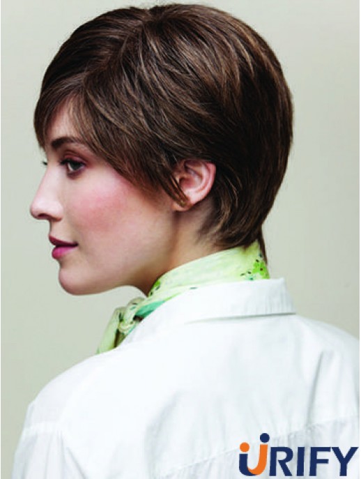 Straight Boycuts 8  inchDurable Short Perücken