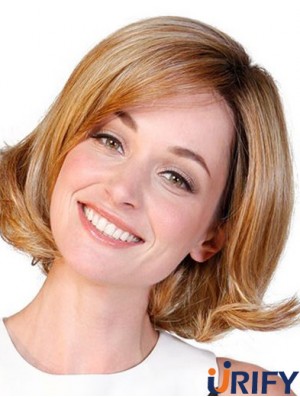 Synthetische Bobs Auburn Wavy 10 Zoll Frauen Perücke Medium
