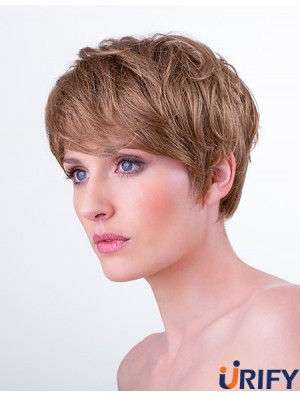 Synthetisches Monofilament 6  inchBoycuts Straight Auburn Short Hairstyles