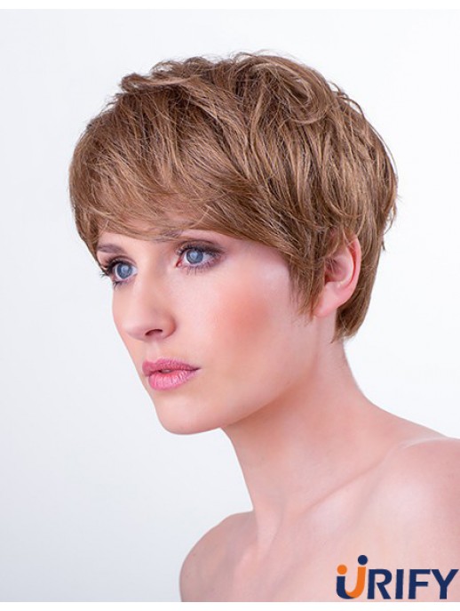 Synthetisches Monofilament 6  inchBoycuts Straight Auburn Short Hairstyles