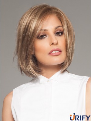 Kinn Länge Blond Wunderschöne 10 Zoll Straight Bob Perücken