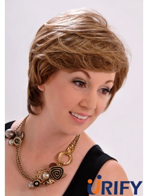 10  inchStylish Straight mit Pony Brown Short Perücken