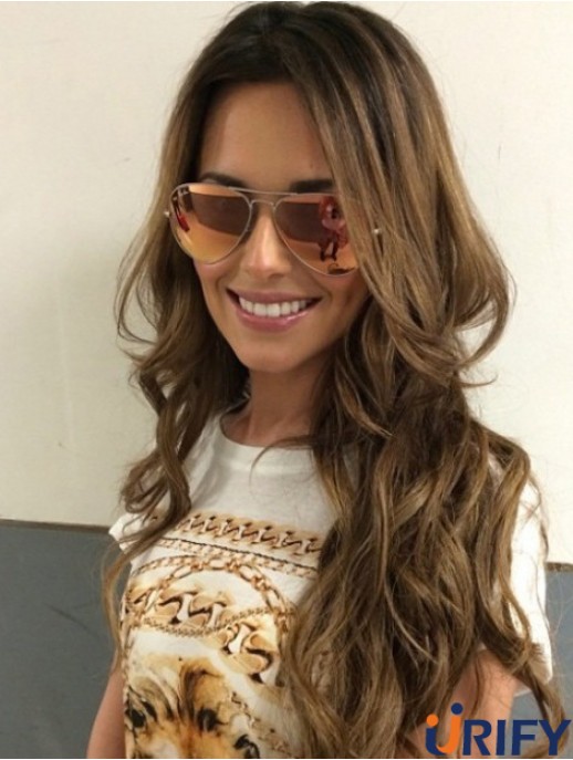 Style Brown 24  inchgewellte lange geschichtete  Perücken