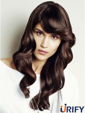 Wellig mit Pony Long Auburn Amazing Lace Front Perücken