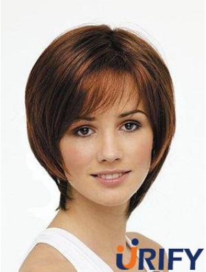 Kinnlänge Auburn Incredible 11  inchStraight Bob Perücken