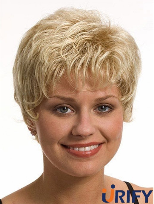 Boycuts Wellige Blonde Capless Beste Kurze Perücken
