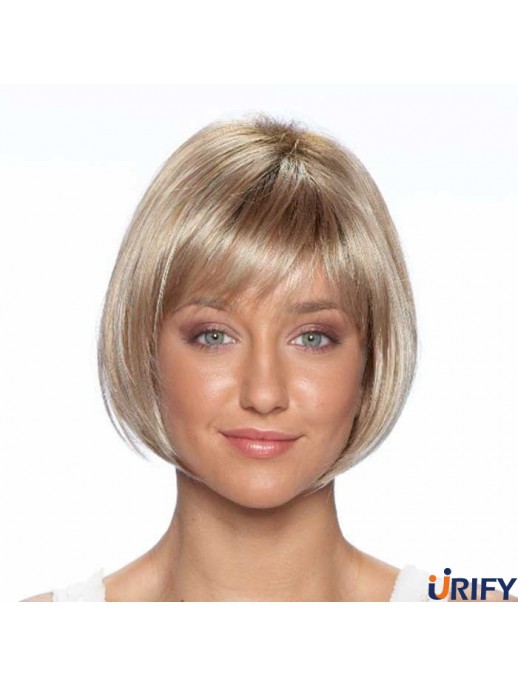 9 Zoll Best Straight Bobs Blonde Kurze Perücken