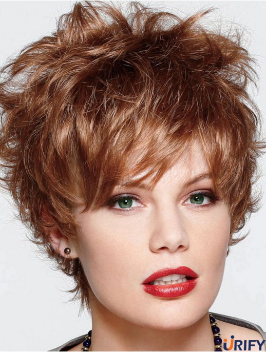 Perücke Store UK Cropped Color Auburn Farbe Mit Capless Boycuts