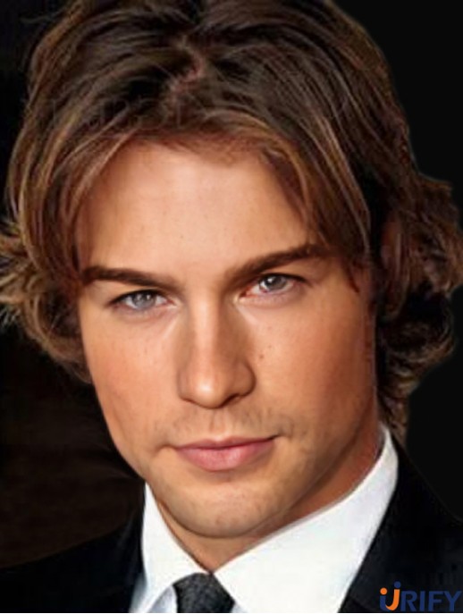 Wave Lace Front Brown Remy Mensch kurze Herren Haar Perücken