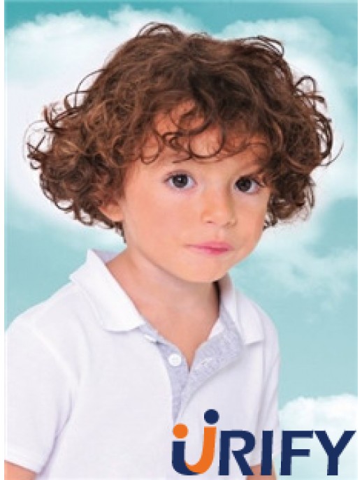 Kinder Perücke Mit Capless Curly Style Kurze Länge