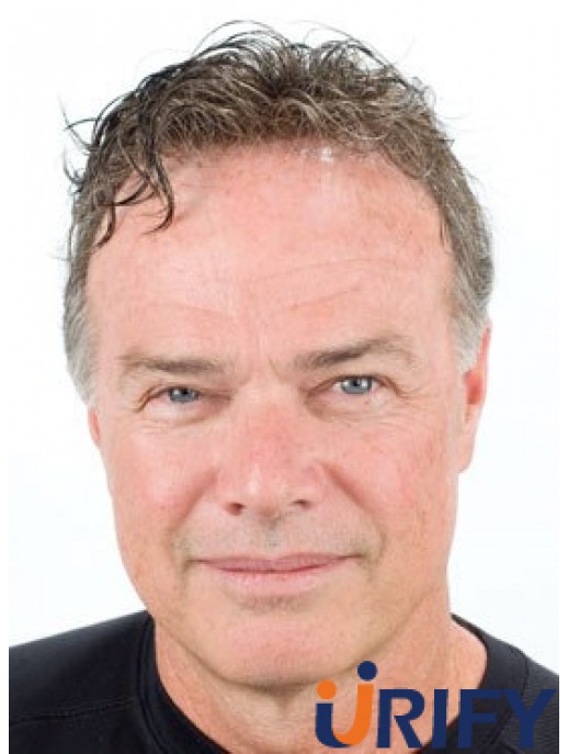 Herren Toupee Haarteile mit Remy Monofilament Short Length Wavy Style