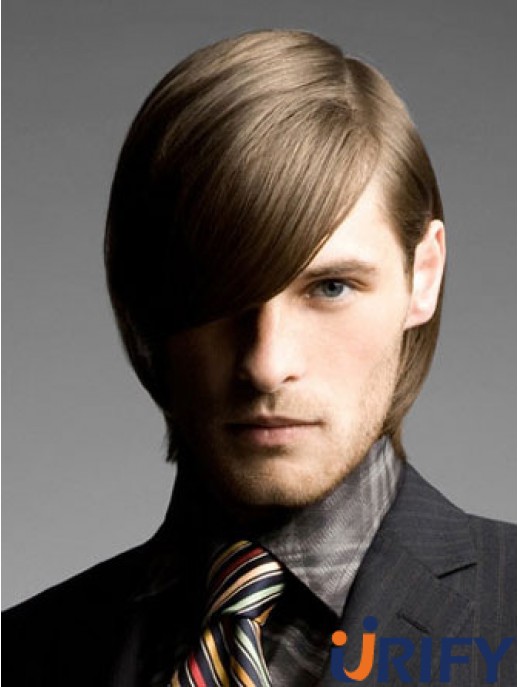 Brown Chin Länge Remy Human Straight Perücke für den Menschen