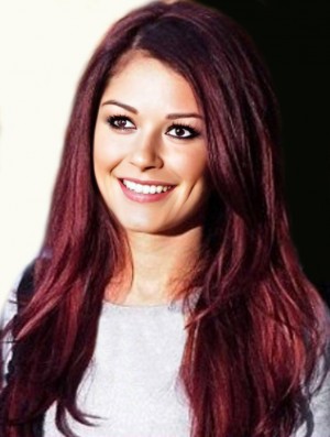  Style Perücken mit kappenloser roter Farbe Straight Style
