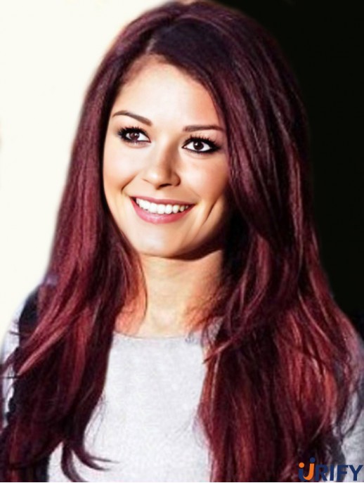  Style Perücken mit kappenloser roter Farbe Straight Style