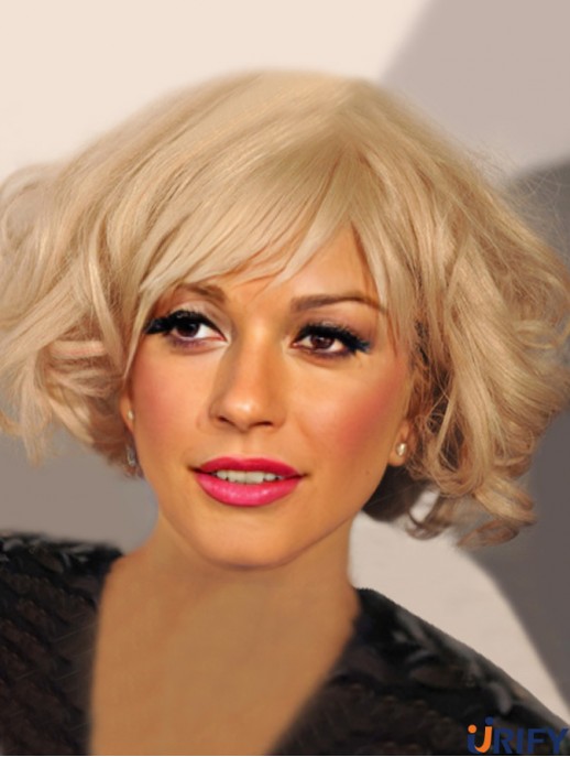 Lady Gaga Perücke Kinn Länge Mit Pony Remy Human