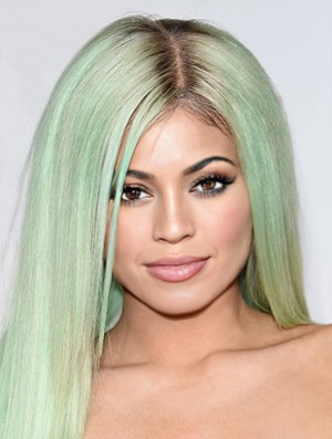 Mode 18 Zoll lange gerade ohne Pony Capless Kylie Jenner Perücken