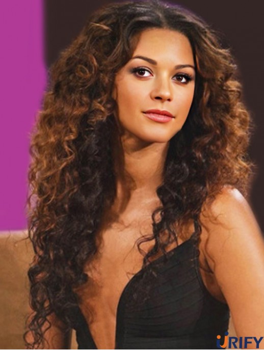  Single Ladies Perücke mit voller Spitze Curly Style Remy Human