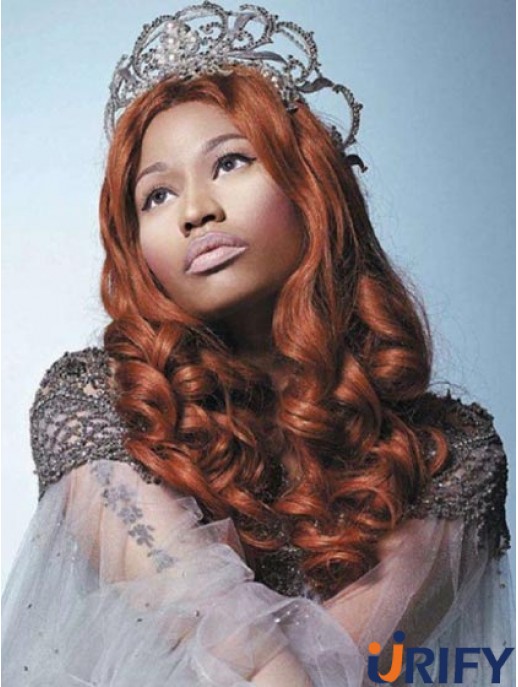 20 Zoll Auburn Curly ohne Pony Lange wunderschöne Nicki Minaj Perücken