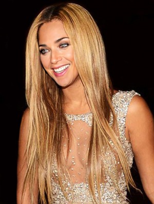 Brown Long Straight ohne Pony Lace Front 22 Zoll  Perücken