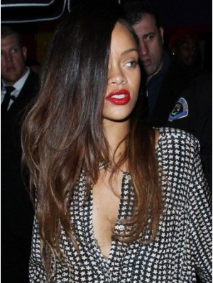 Ombre / 2 Tone Wavy Layered Lace Front 24 Zoll bequeme  Perücken