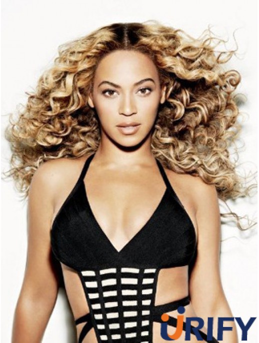 Spitze Front Blonde Remy Human Wavy  Style Perücken