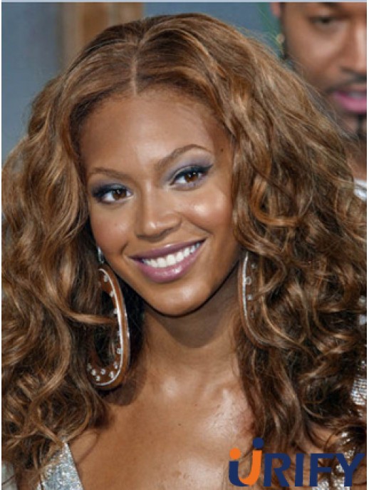Brown Long Wavy Without Bangs Volle Spitze 16 Zoll  Perücken