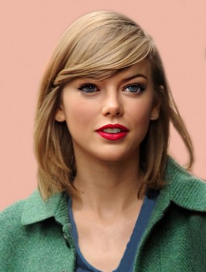 Capless With Bangs Gerade Schulterlange Blonde Günstige  Perücken