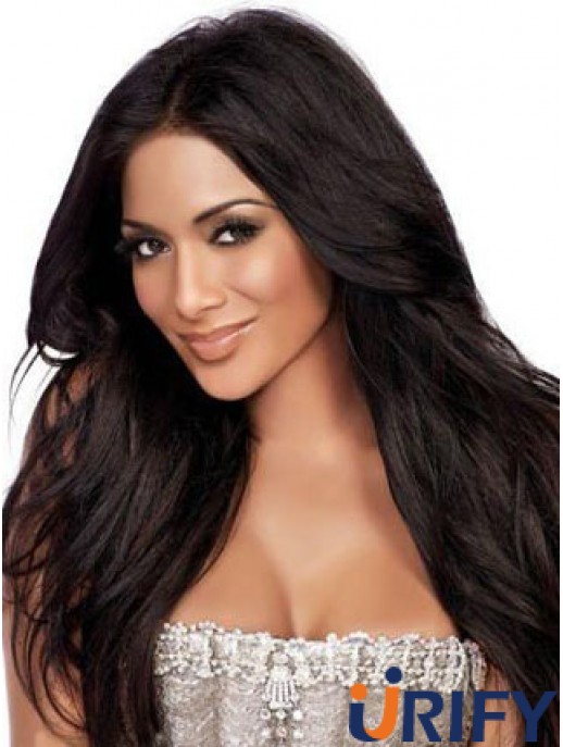 Brown Straight Lace Front Modische 24 Zoll  Perücken