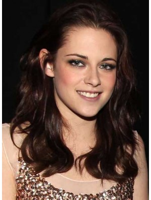 Beliebte Auburn Long Wavy 20 Zoll ohne Pony Kristen Stewart Perücken