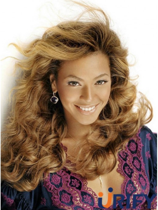 Brown Long Wavy ohne Pony Lace Front 16 Zoll  Perücken