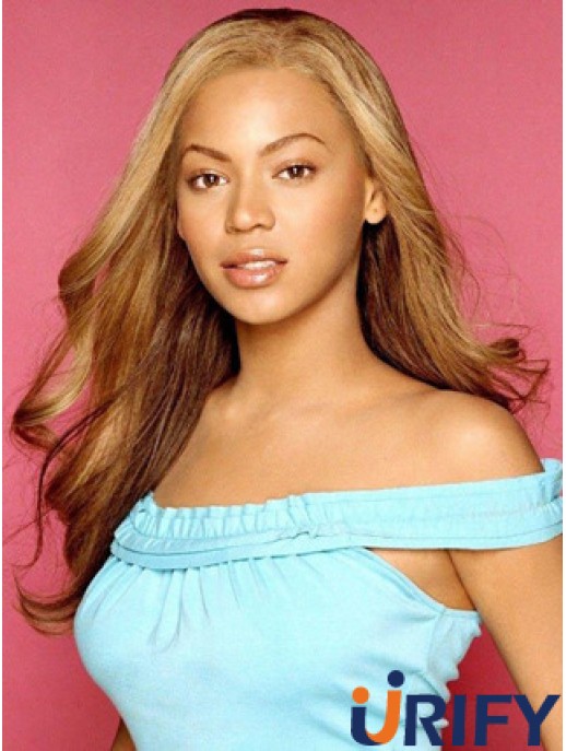 Brown Long Wavy ohne Pony Lace Front 24 Zoll  Perücken